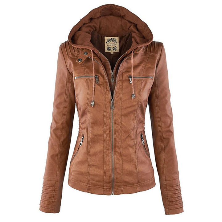 Waterproof Leather Jacket Women&