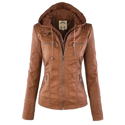 Stylish Leather Jacket Motorcycle Modern