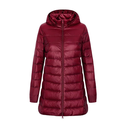 Women's Winter Jacket Warm Hooded Puffer Down Coat