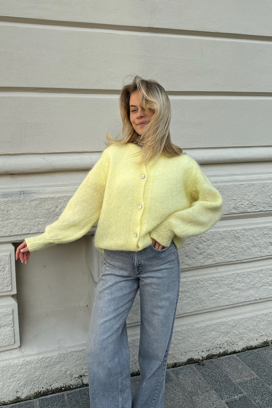 Damen Cardigan Klassisch Stricken Langärmlig