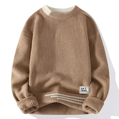 Soft Crewneck Sweater Comfortable Knit