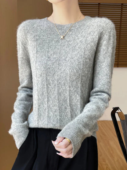 Weiche Merino Wollpullover Damen
