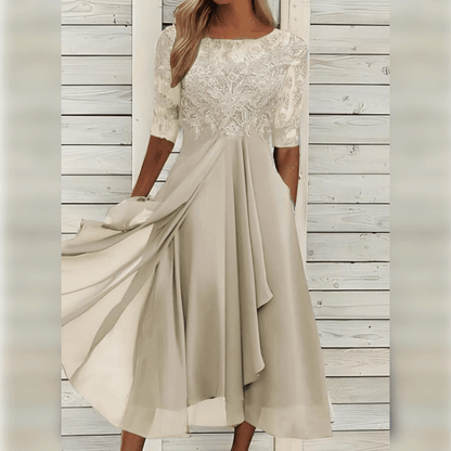 Elegant Women's Midi Cocktail Dress