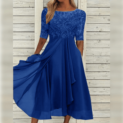 Elegant Women's Midi Cocktail Dress