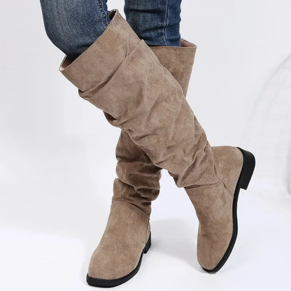 Damenschuhe Stiefel Kniehoch Elegant Bequem