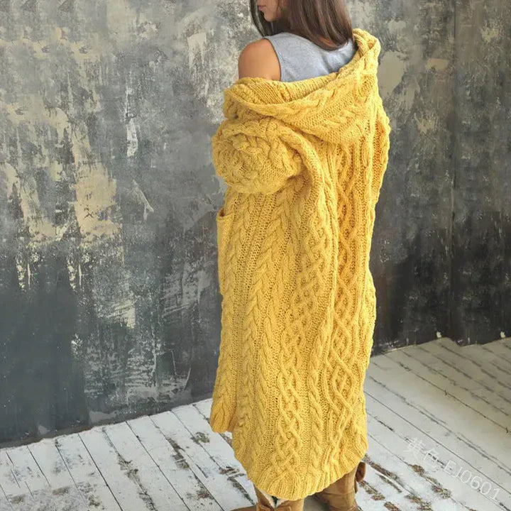 Kuschelstrickjacke Warm Gestrickt