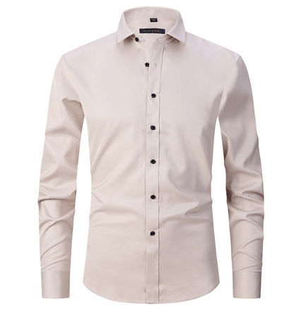 Men's Slim Fit Long-Sleeve Iron-Free Shirt