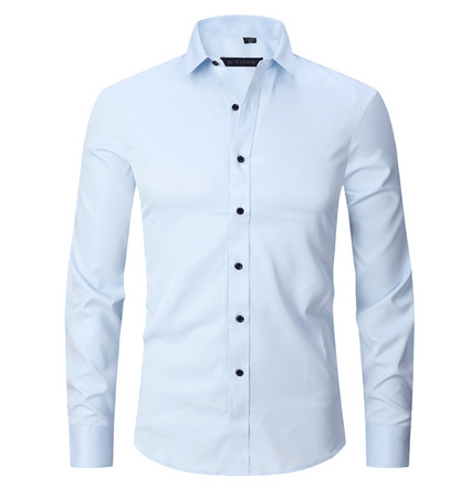Men's Slim Fit Long-Sleeve Iron-Free Shirt
