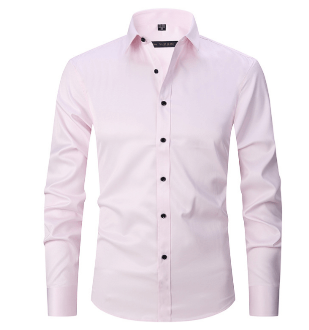 Men's Slim Fit Long-Sleeve Iron-Free Shirt