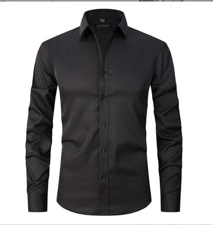 Men's Slim Fit Long-Sleeve Iron-Free Shirt