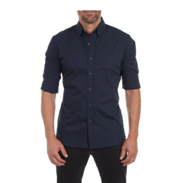 Men's Shirt Modern Collar Long-Sleeved