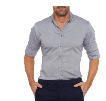Men's Shirt Modern Collar Long-Sleeved