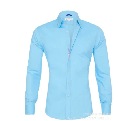 Men's Shirt Modern Collar Long-Sleeved