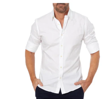Men's Shirt Modern Collar Long-Sleeved