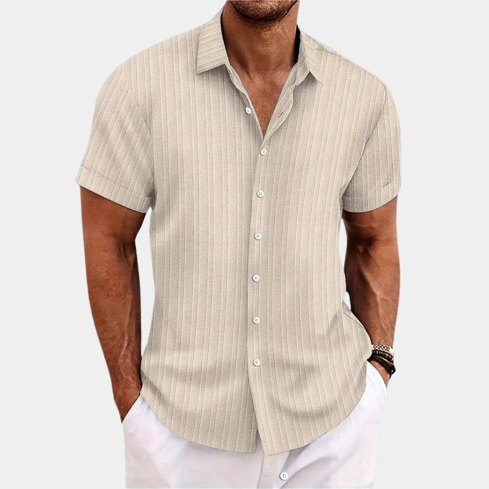 Summer Shirt Lightweight Short Sleeve Modern