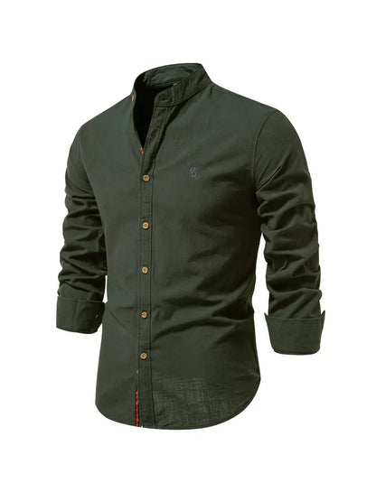 Leichtes Langarmhemd Slim Fit für Herren - IdealeKleiden