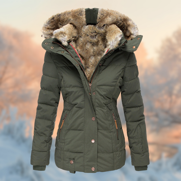 Warm Winter Jacket for Women With Plush Lining