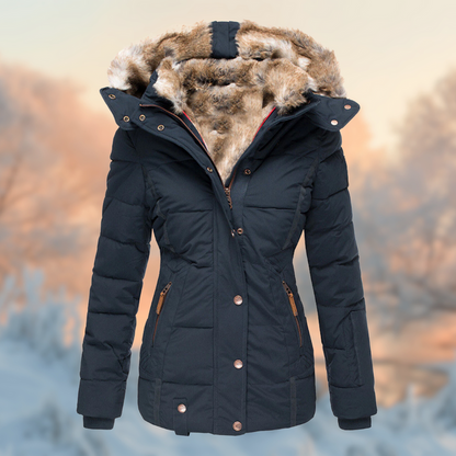 Warm Winter Jacket for Women With Plush Lining