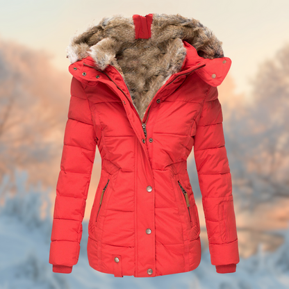 Warm Winter Jacket for Women With Plush Lining