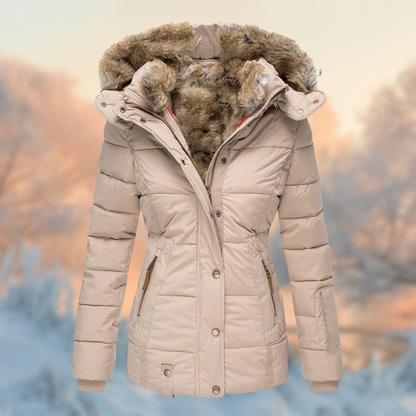 Warme Winterjacke Plüschgefüllt - IdealeKleiden