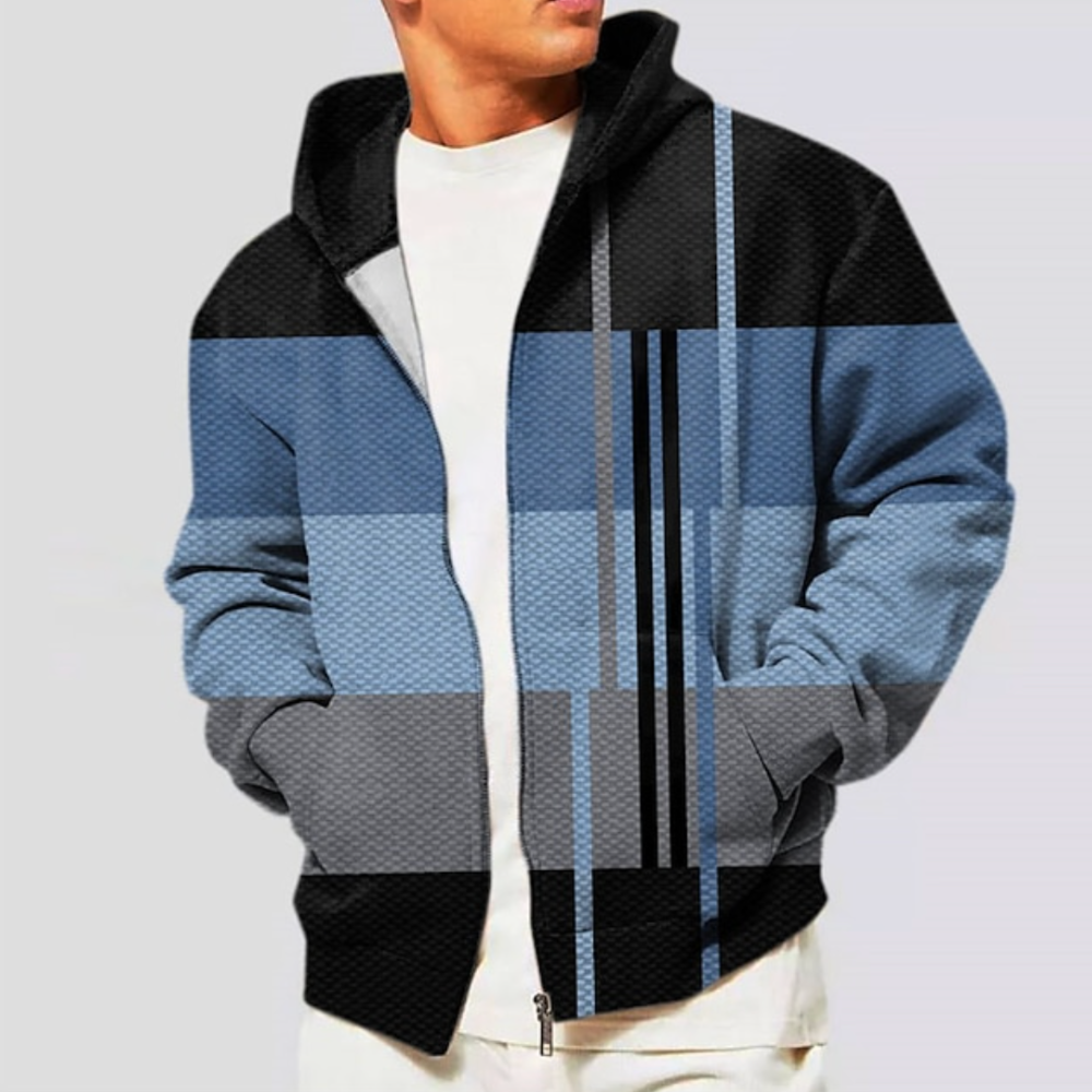 Comfortable Waffle-Knit Half-Zip Sweater