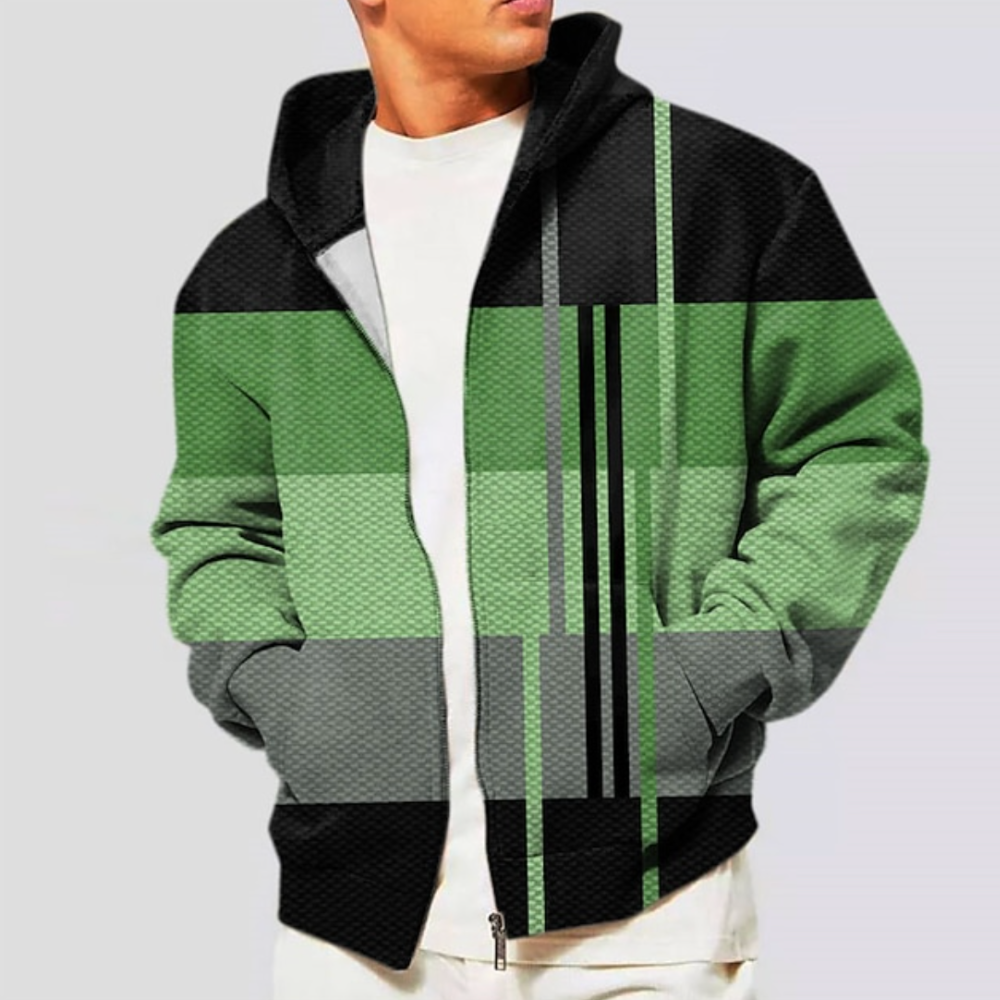 Comfortable Waffle-Knit Half-Zip Sweater