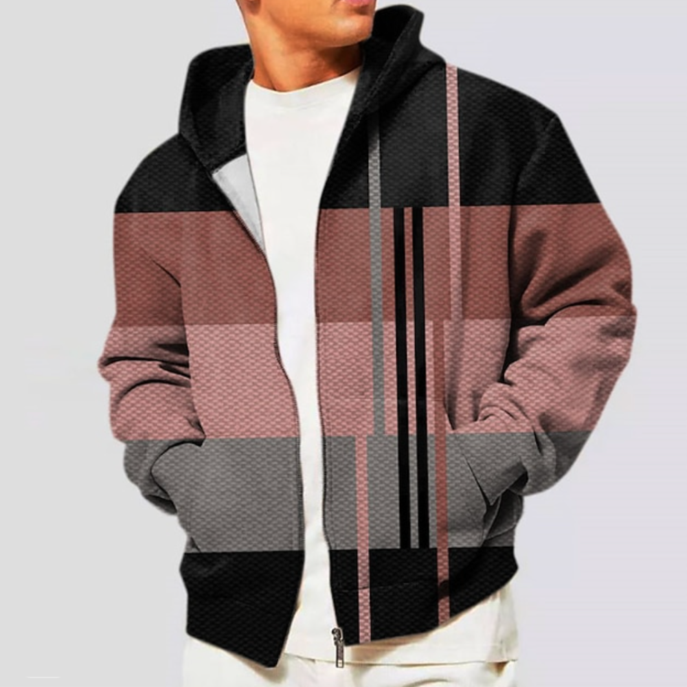Comfortable Waffle-Knit Half-Zip Sweater