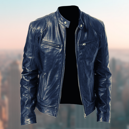Stylish Men's Leather Jacket Tony Flair