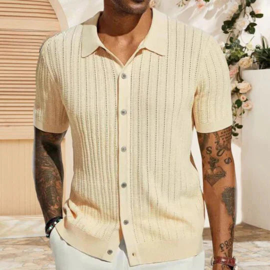 Men's Modern Short-Sleeve Pullover