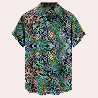 Summer Shirt Short Sleeve Lightweight Printed