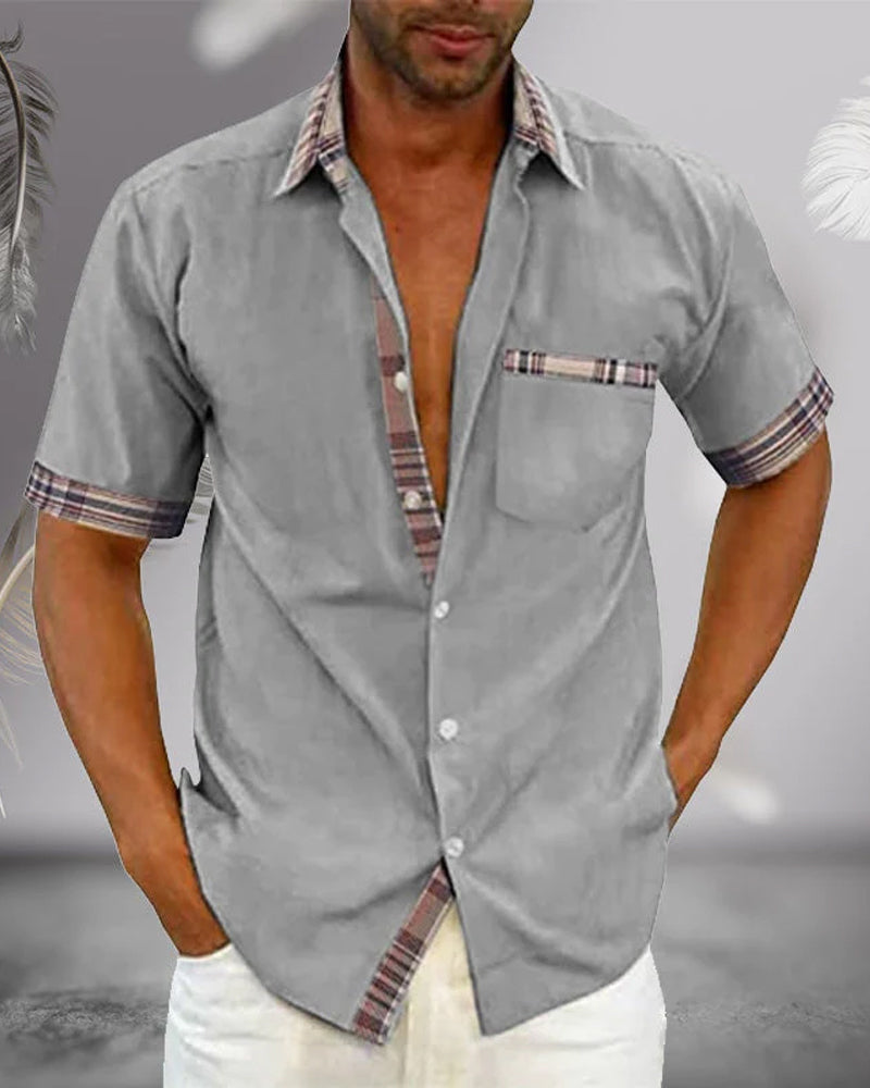 Men's Short Sleeve Casual Shirt