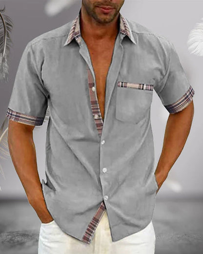 Men's Short Sleeve Casual Shirt