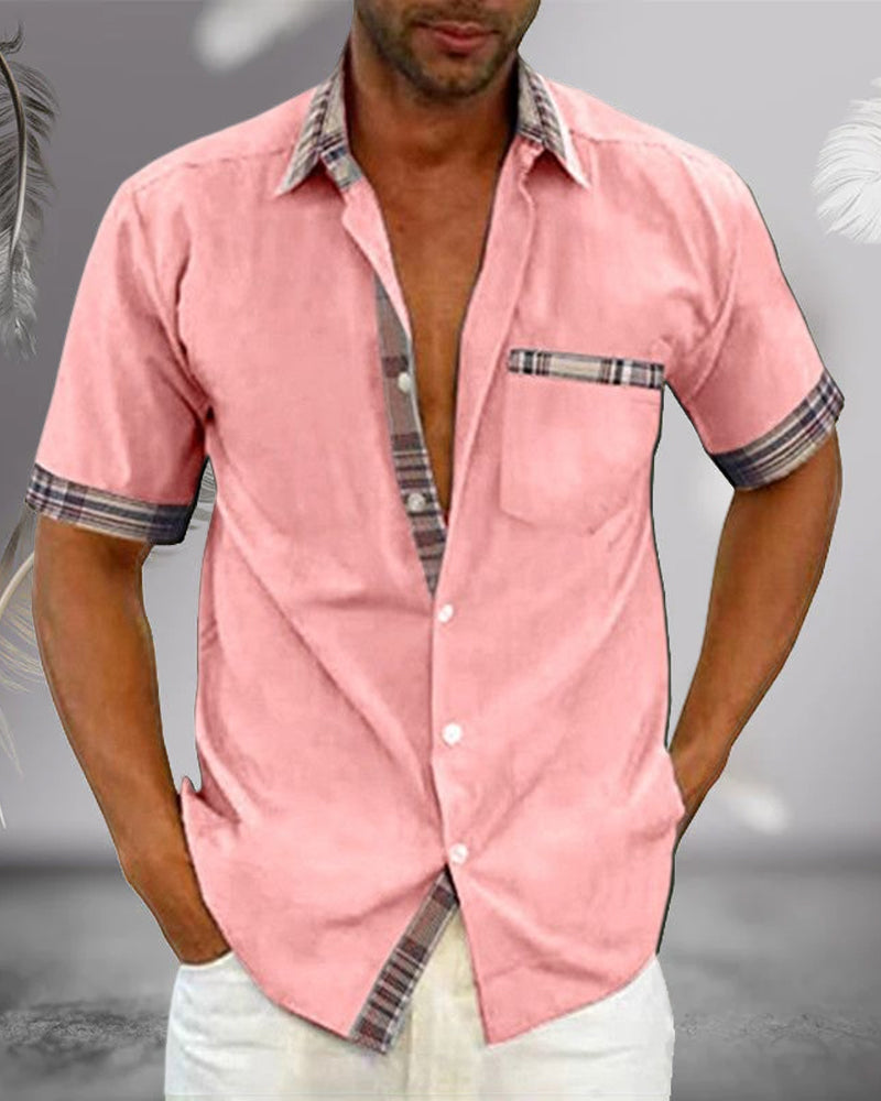 Men's Short Sleeve Casual Shirt
