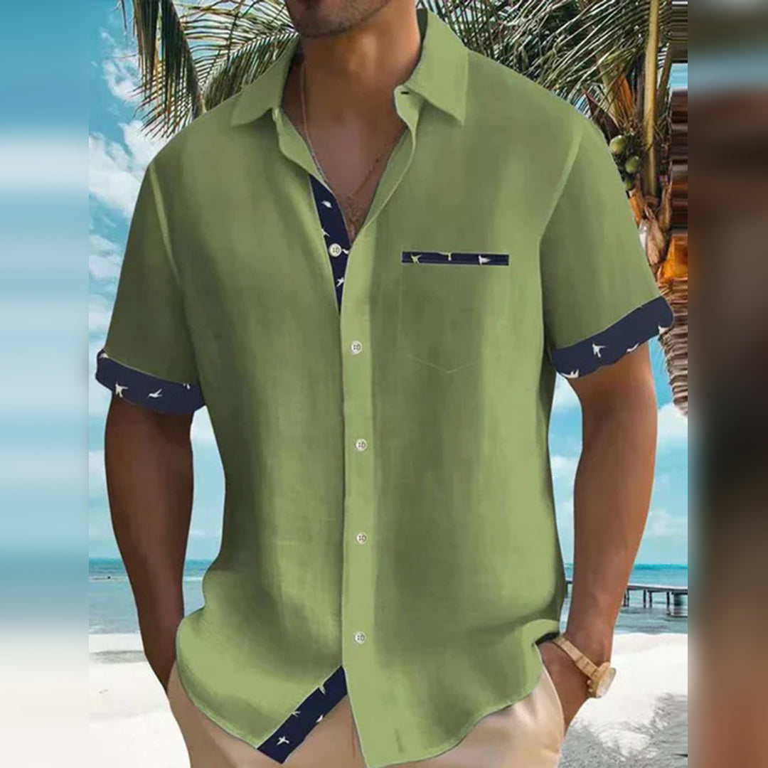 Men's Lightweight Short-Sleeve Summer Shirt