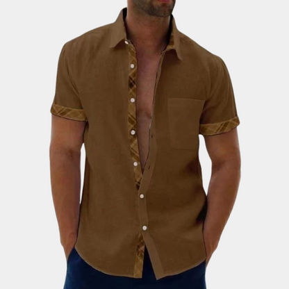 Men's Short-Sleeve Collared Summer Shirt