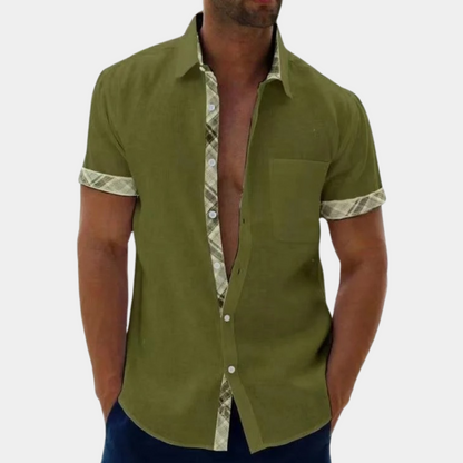 Men's Short-Sleeve Collared Summer Shirt