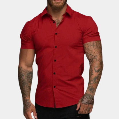 Men's Slim Fit Button-Up Shirt