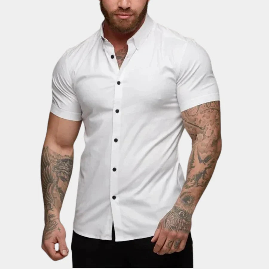 Men's Slim Fit Button-Up Shirt