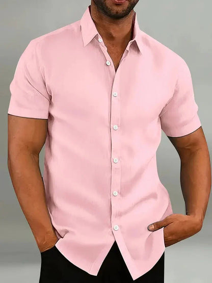 Men's Short-Sleeved Shirt Sporty Breathable