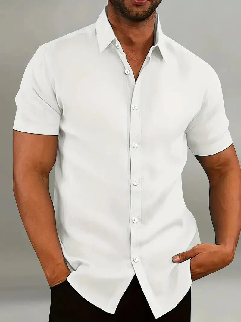 Men's Short-Sleeved Shirt Sporty Breathable
