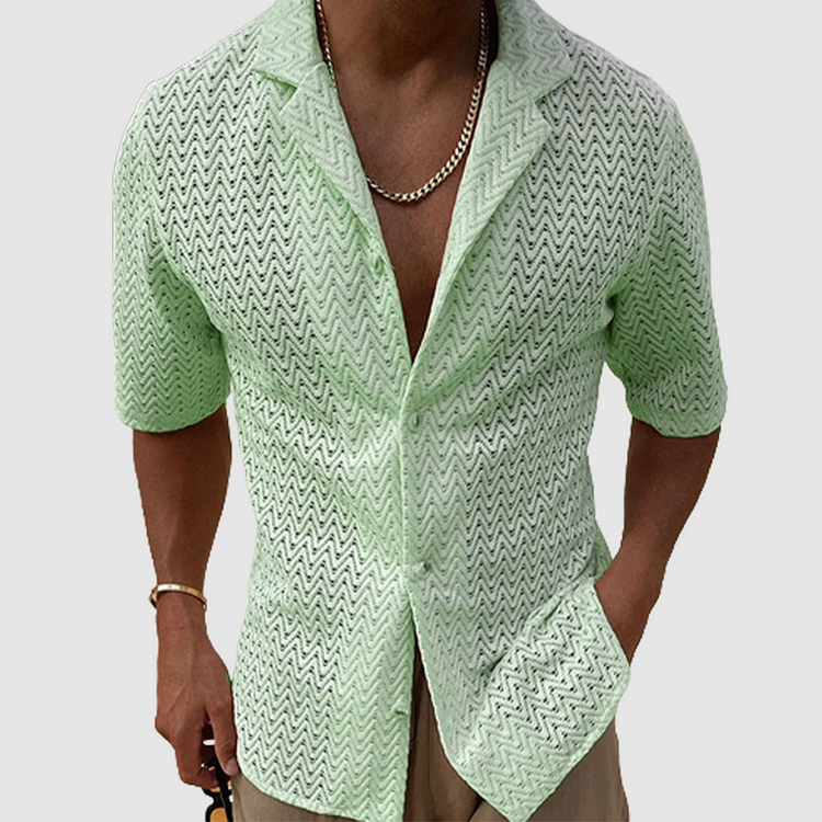 Men's Summer Shirt Slim Fit Breathable