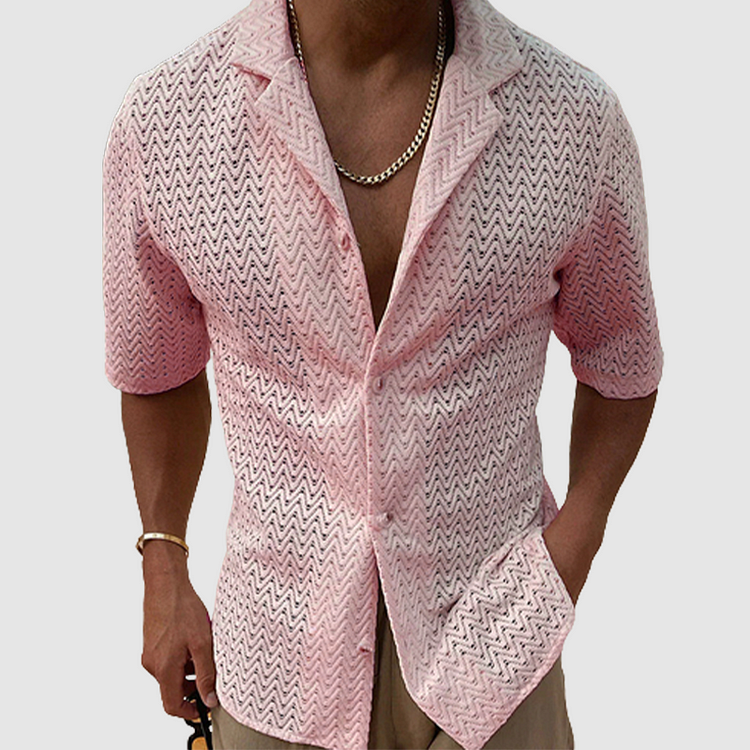 Men's Summer Shirt Slim Fit Breathable