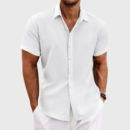 Men's Lightweight Collared Shirt with Buttons