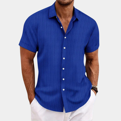 Men's Lightweight Summer Shirt Short Sleeve Buttons