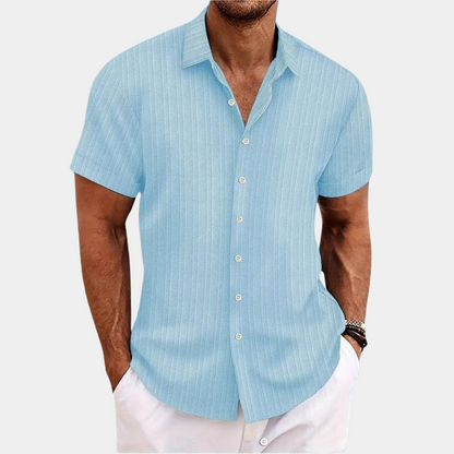 Men's Lightweight Summer Shirt Short Sleeve Buttons