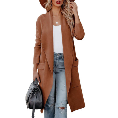Elegant Women's Suede Winter Coat