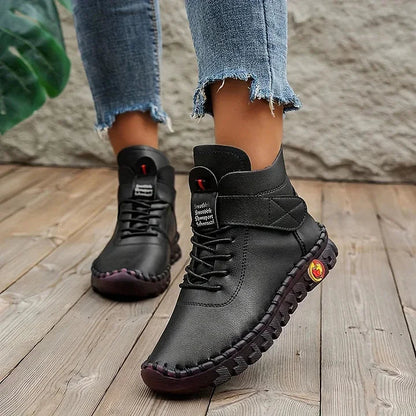 Beige Hiking Boots Outdoor Chic