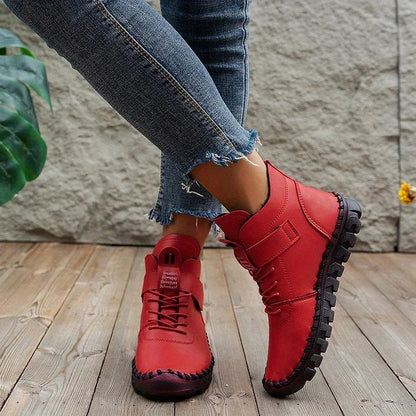 Beige Hiking Boots Outdoor Chic