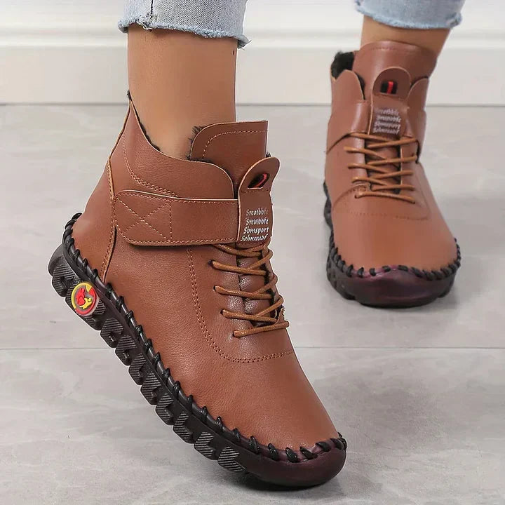 Beige Hiking Boots Outdoor Chic