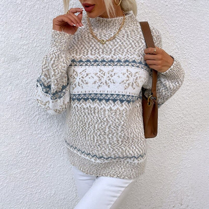 Women's Warm Fair Isle Knitted Sweater